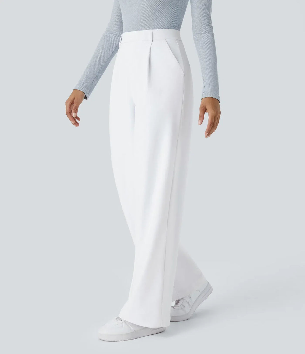 Elegante stretchbukser med lommer – Maja Oslo
