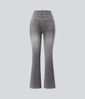 Stretchjeans med høyt liv og bootcut – Maja Oslo