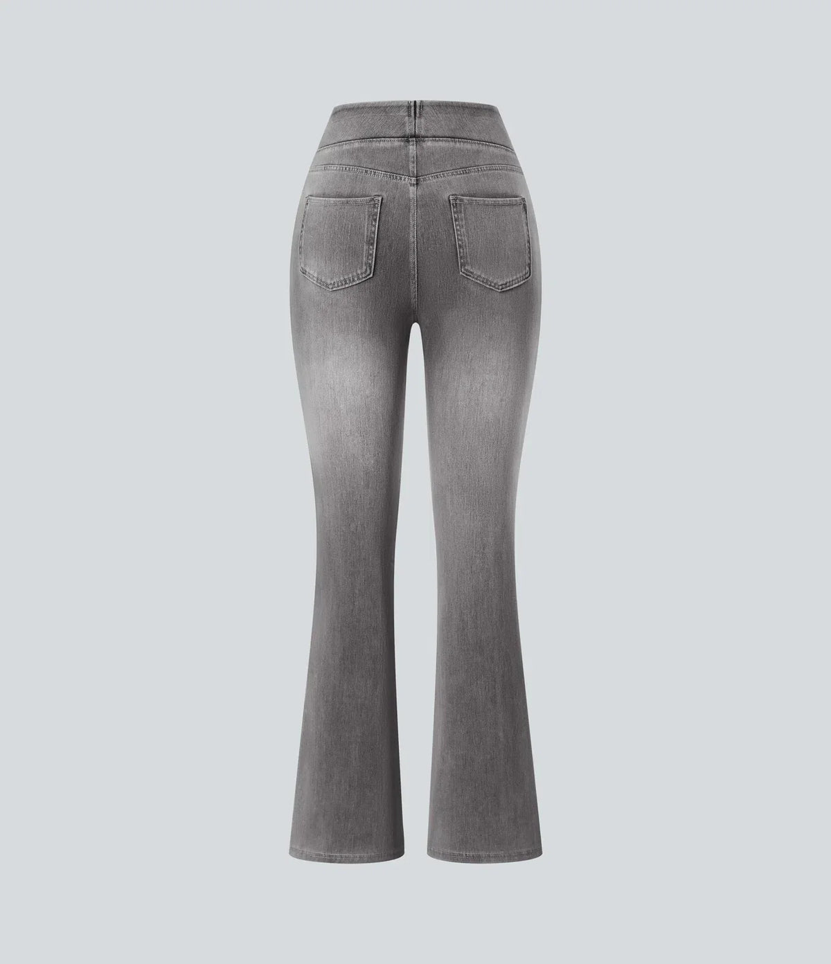 Stretchjeans med høyt liv og bootcut – Maja Oslo