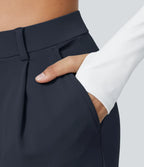 Elegante stretchbukser med lommer – Maja Oslo