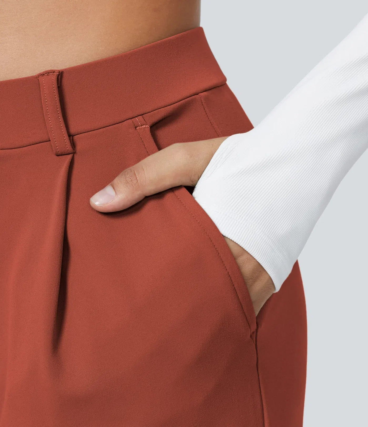 Elegante stretchbukser med lommer – Maja Oslo