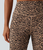Joggebukser med høyt liv og leopardmønster – Beige leopard – Maja Oslo