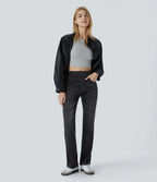 Stretchjeans med høyt liv og bootcut – Maja Oslo