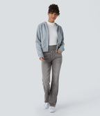 Stretchjeans med høyt liv og bootcut – Maja Oslo