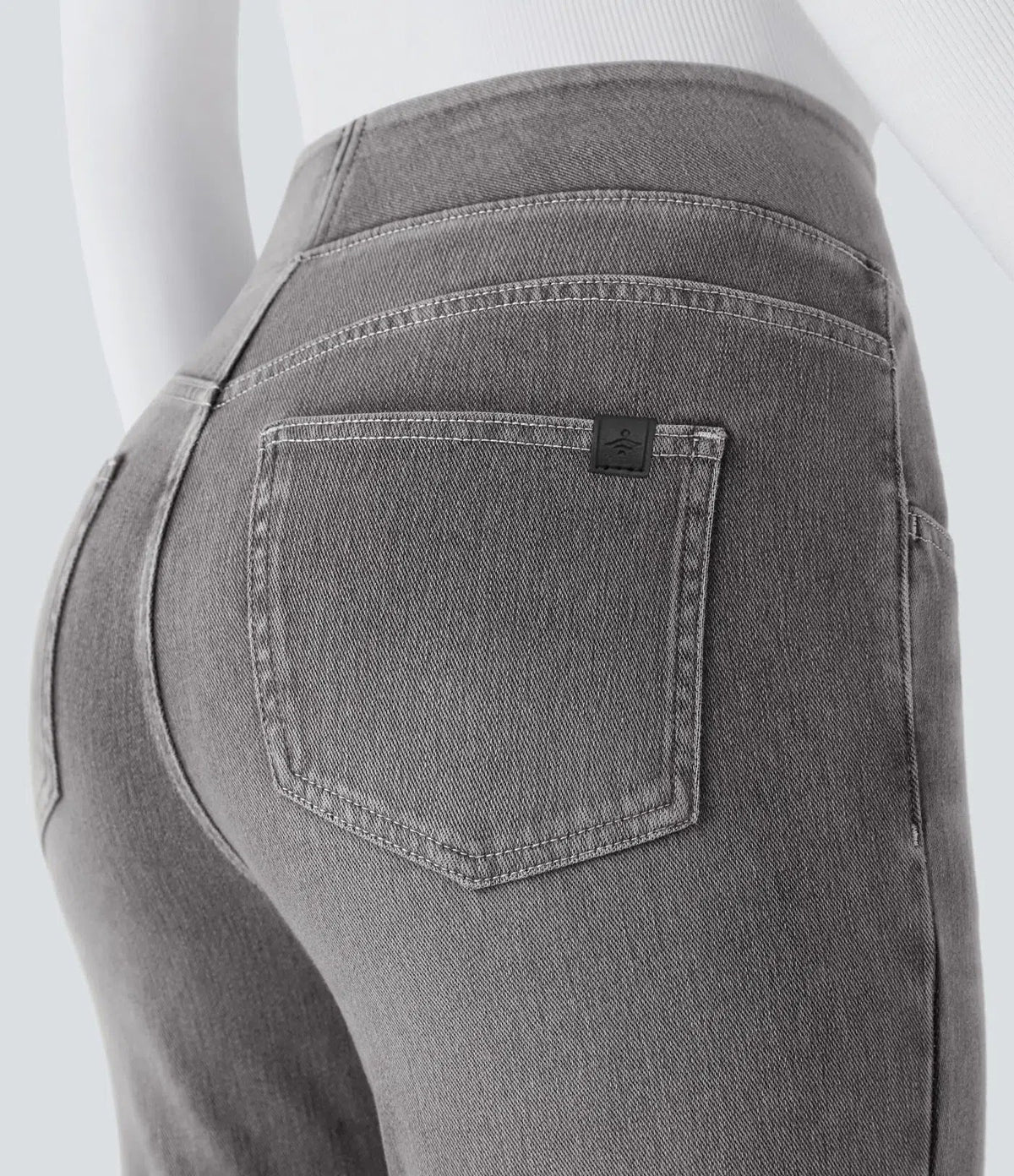 Stretchjeans med høyt liv og bootcut – Maja Oslo
