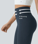Formende leggings med høyt liv og scrunch-detalj – Maja Oslo