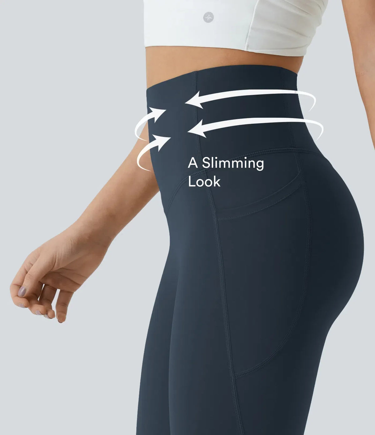 Formende leggings med høyt liv og scrunch-detalj – Maja Oslo