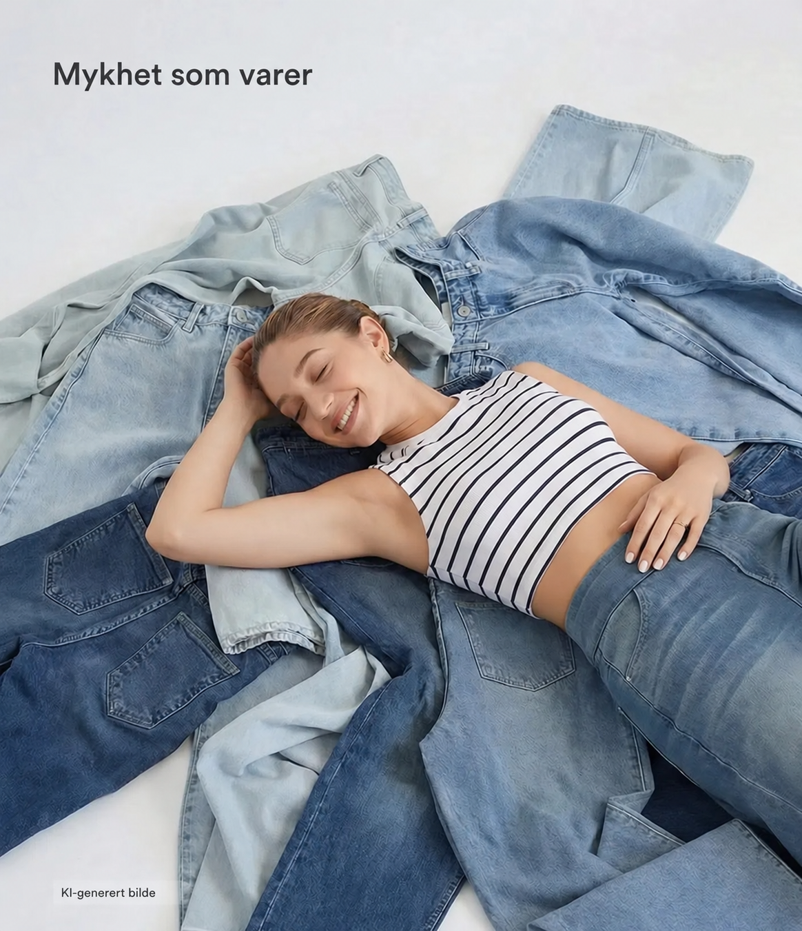 Stretchjeans med høyt liv og bootcut – Maja Oslo
